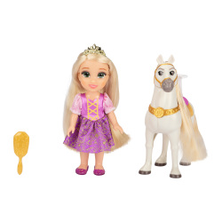 Disney Princess bábika Locika a kôň Maximus 16 cm